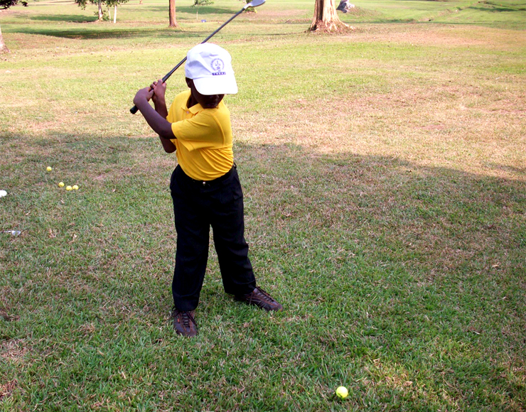 Teach Kids Golf in Ghana