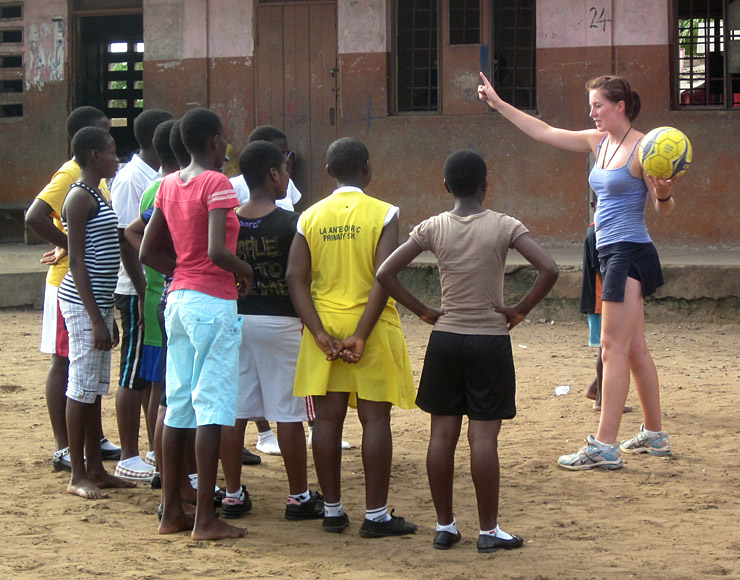 Netball Coaching Session in Ghana