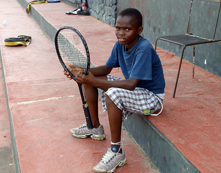 Young Ghanaian Tennis Player
