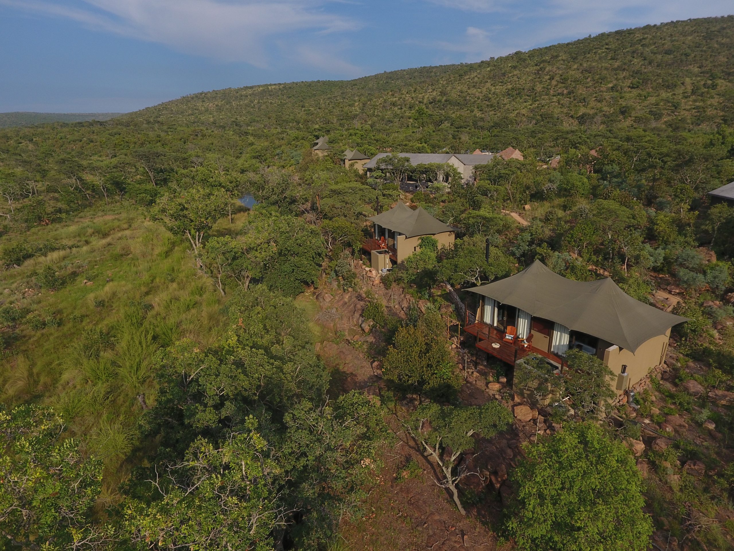 Inzalo Safari Lodge Ariel View
