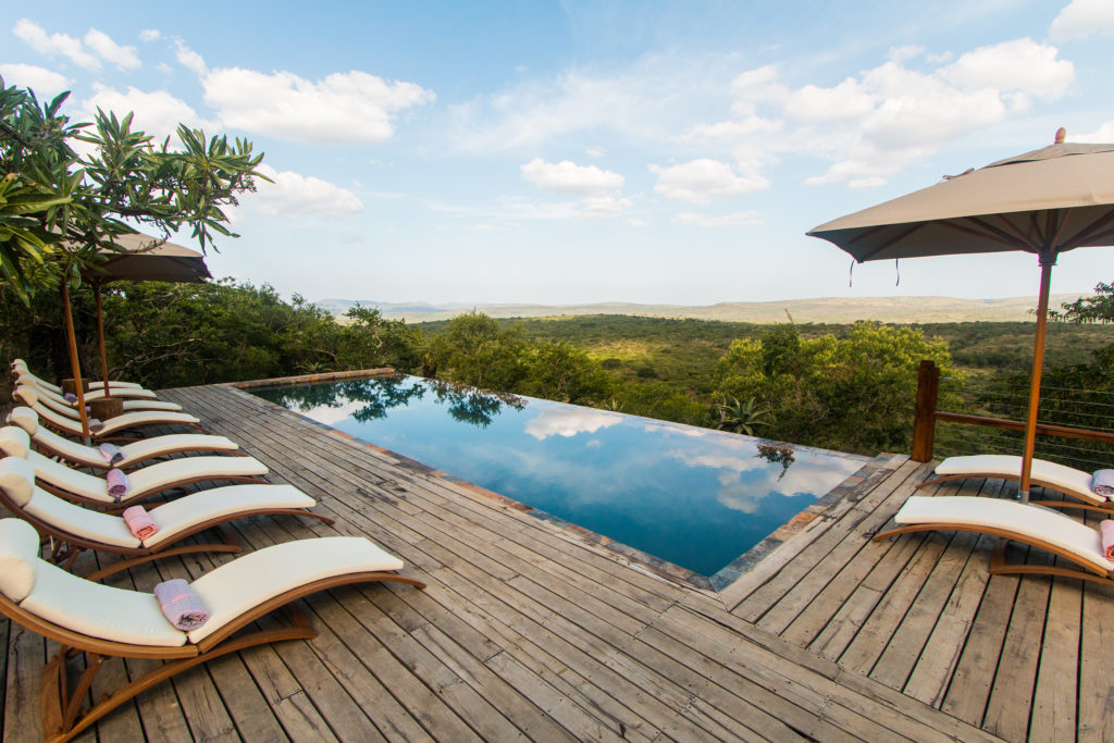South Africa - Hluhluwe–Imfolozi Park - Rhino Ridge Safari Lodge - Swimming pool views