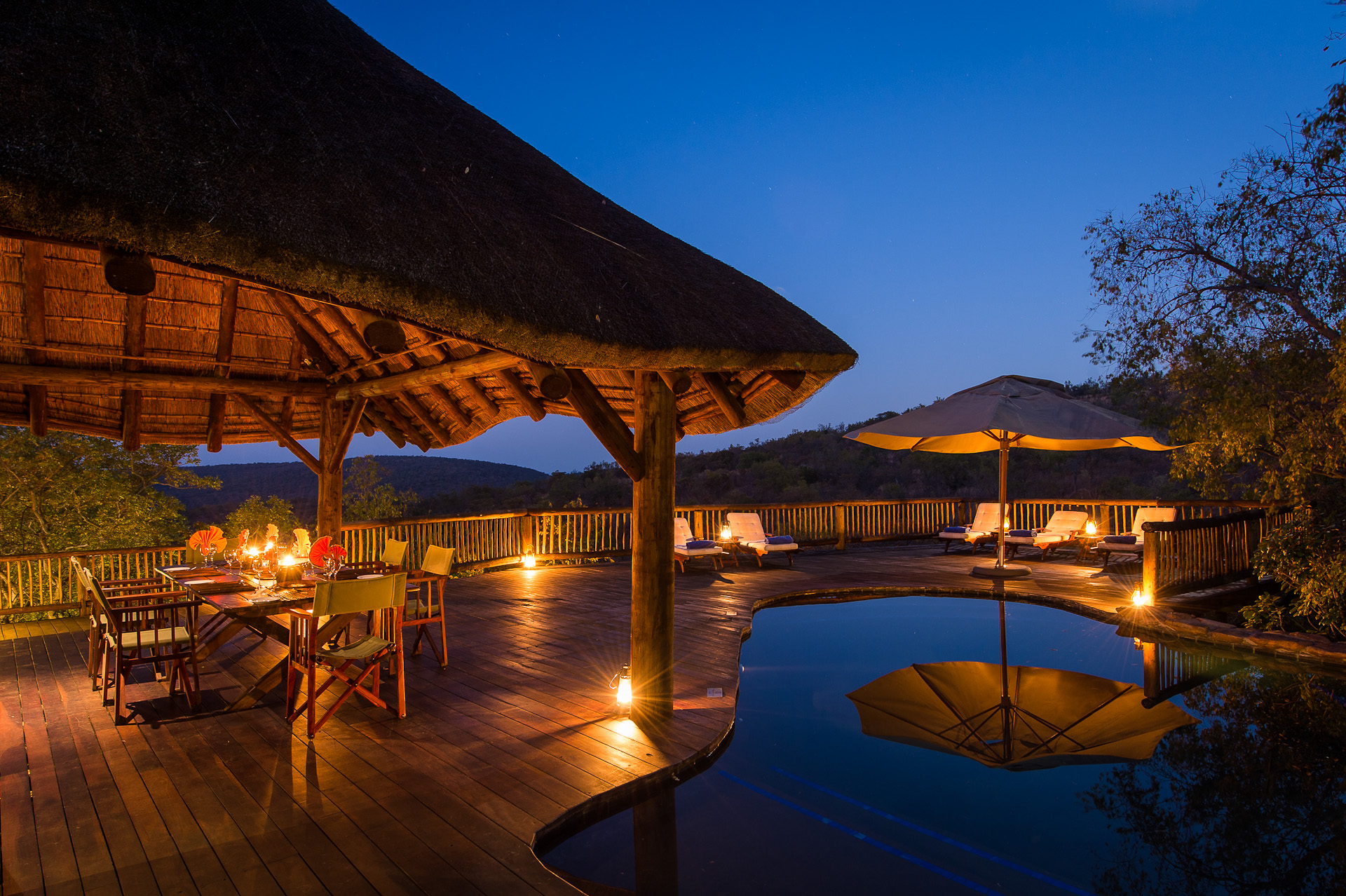 Tshwene Lodge Swimming Pool and Decking