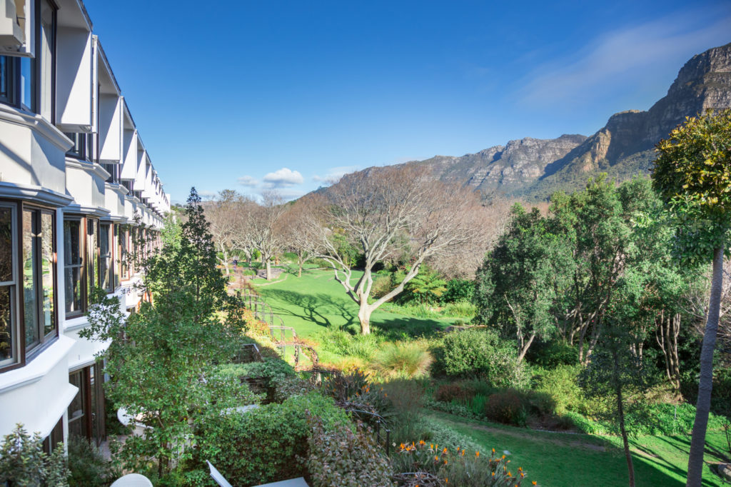 South Africa - Cape Town - Vineyard Hotel - View with mountain standard room