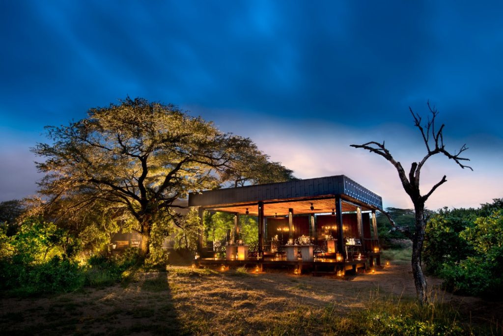 South Africa - andBeyond Phinda Private Game Reserve - Vlei Lodge - Guest Areas at night