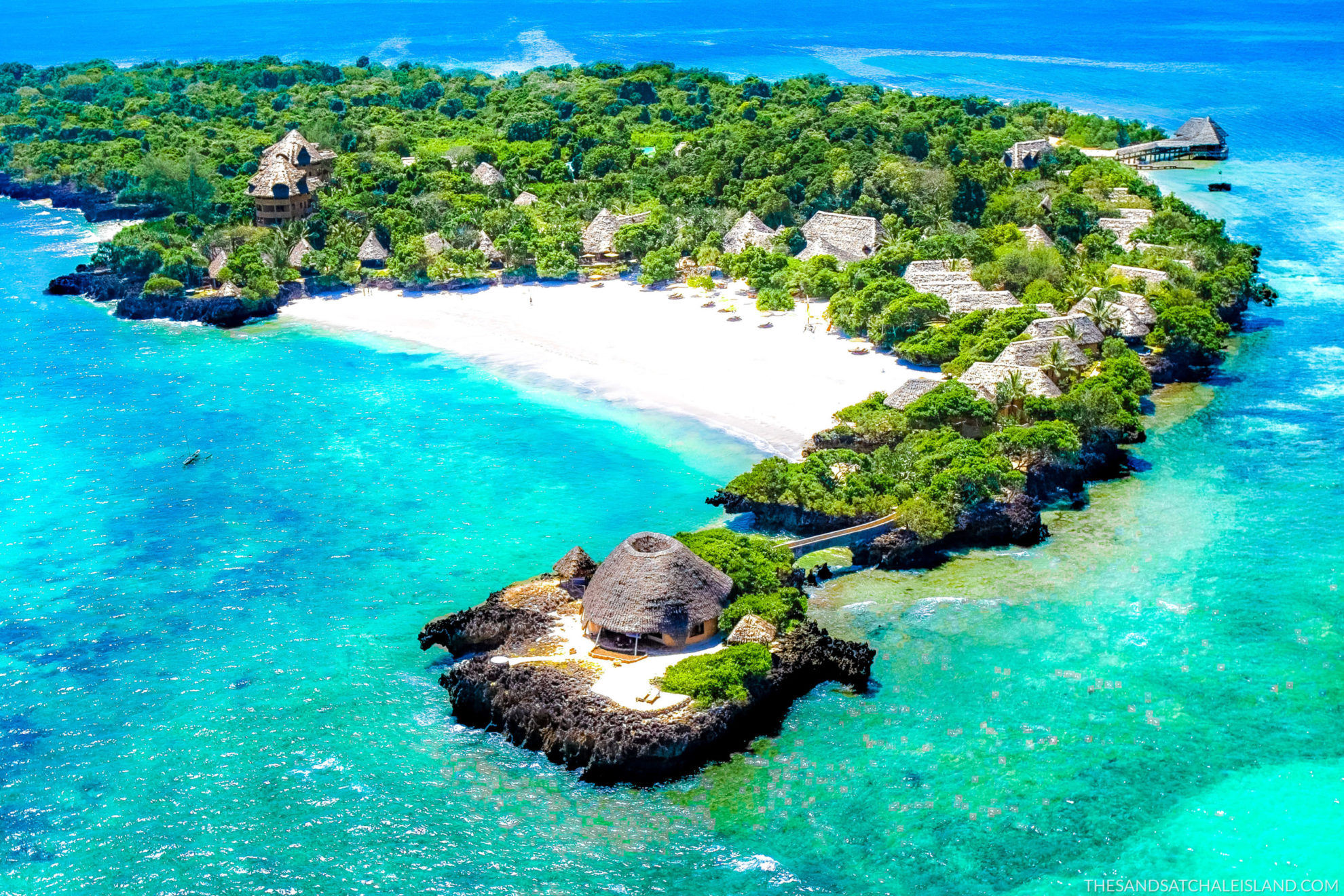 Kenya - Chale Island - 12890 - The Sands at Chale Island Ariel view of Villas