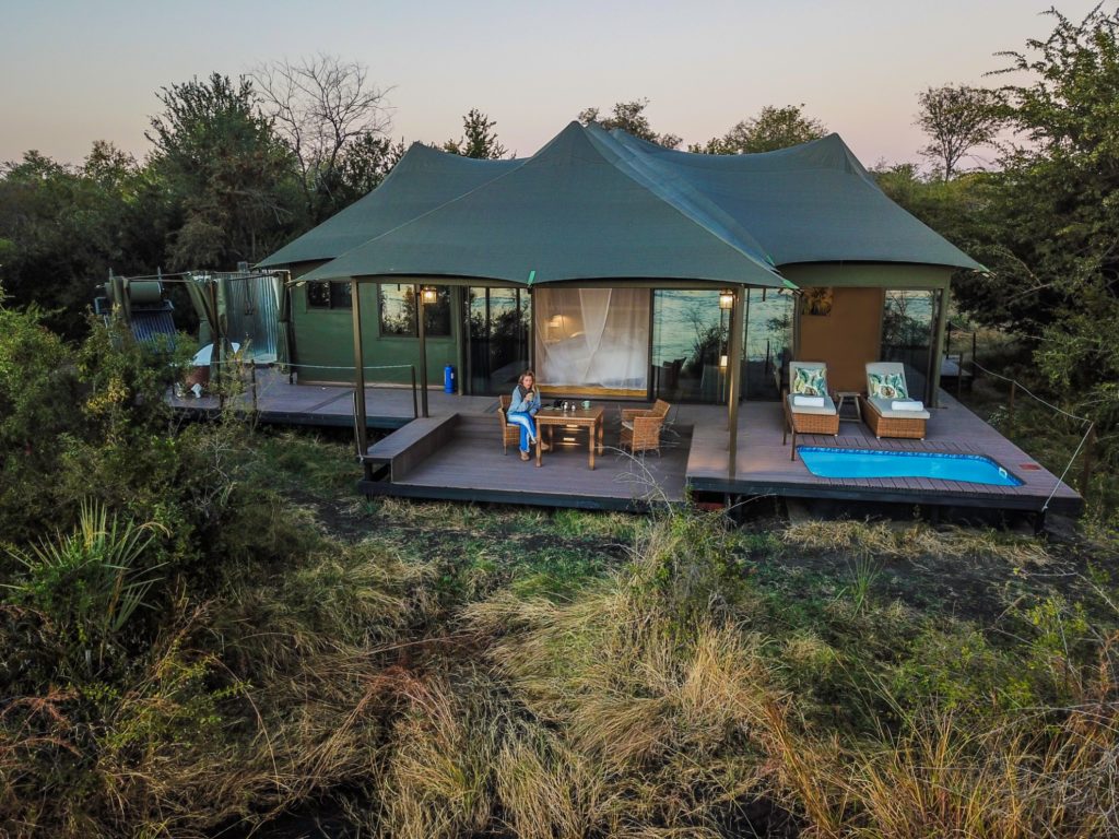 Zimbabwe - Victoria Falls - 1564 - Lodge veranda and Seating Area
