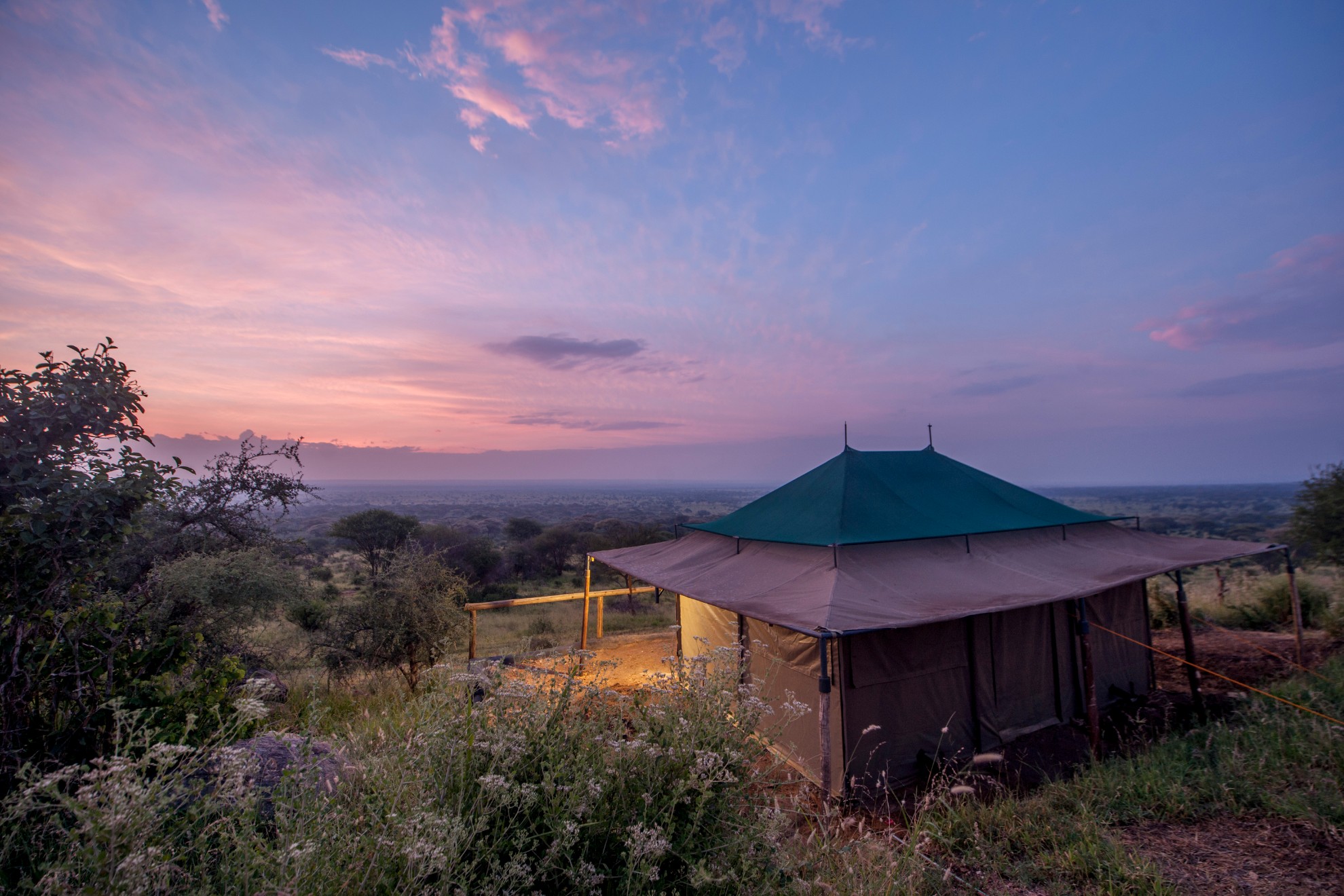 Acacia Tarangire Luxury Camp at Dusk