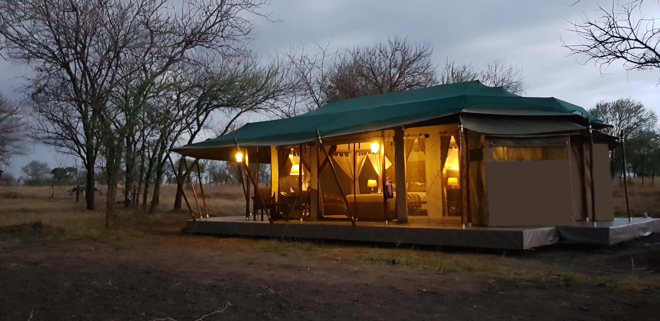 Ole Serai Luxury Camp Kogatende Outside tent