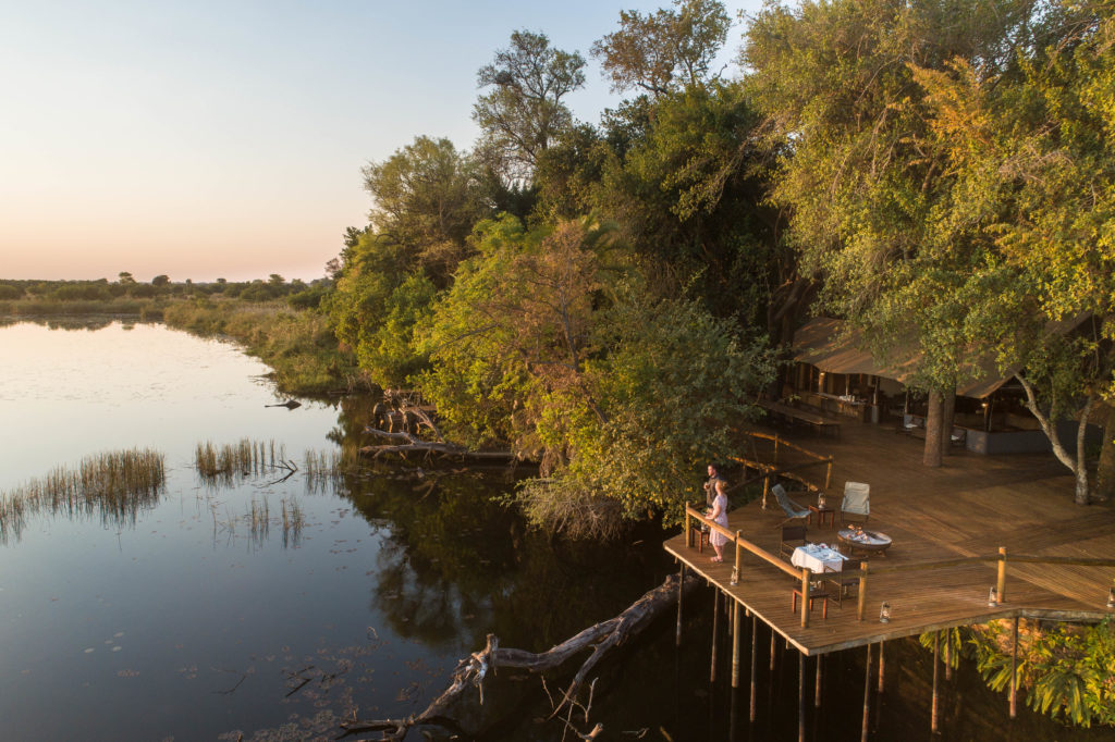 Botswana - Okavango Delta - 1553 - Xugana Island Lodge River views from main decking