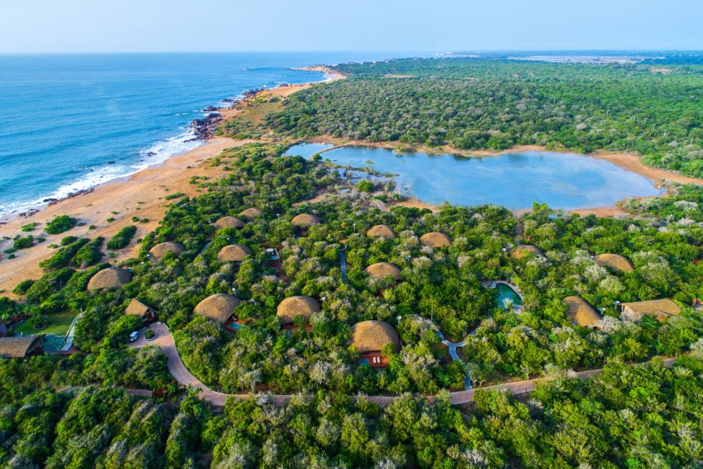 Sri Lanka - Yala - 1567 - Chena Huts From Above