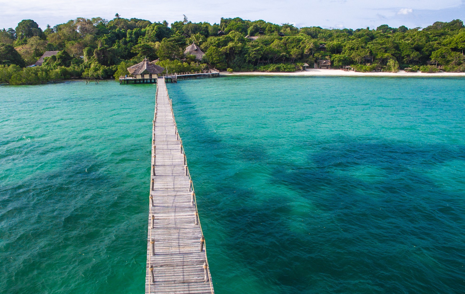 Fundu Lagoon Aerial Jetty Pemba Island
