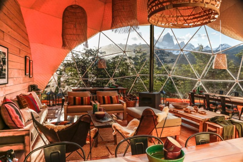 Argentina - 1584 - Chaltén Camp - Main Dome - Lounge Chairs