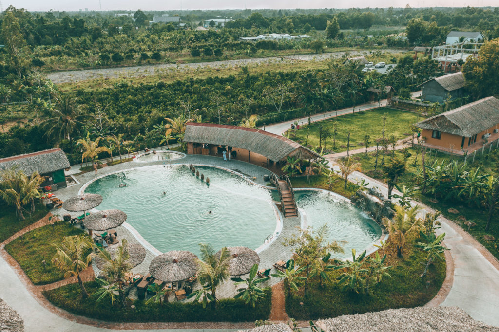 Vietnam - Can Tho - 16103 - Lodge from above