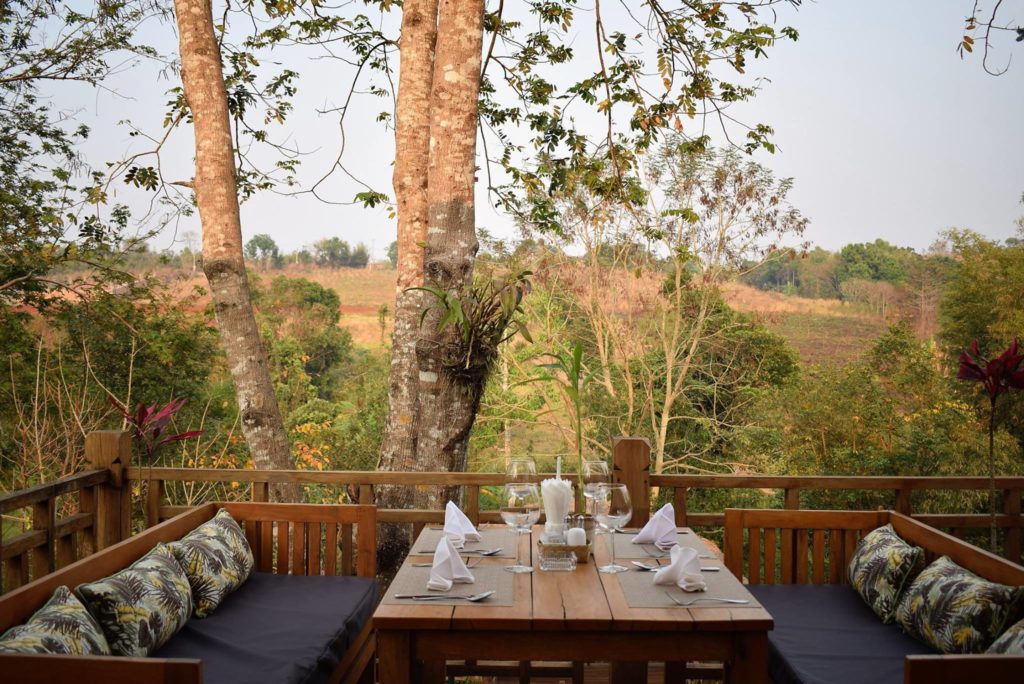 Cambodia - Sen Monorom - 18260 - Dining with a view