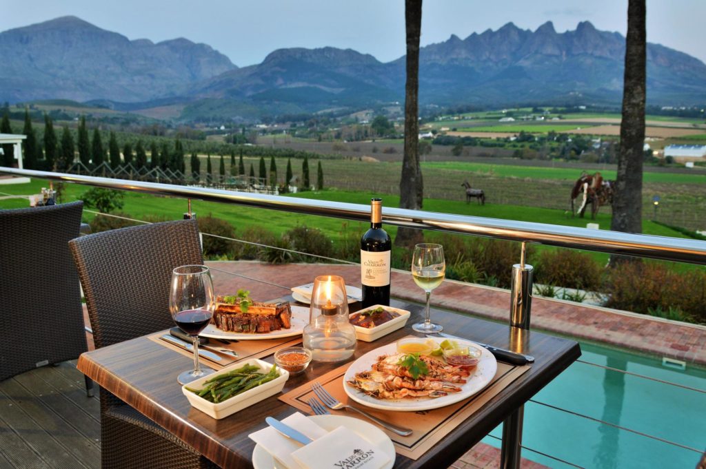 South Africa - Wellington - Val du Charron Wine and Olive Estate Guesthouse - Balcony view