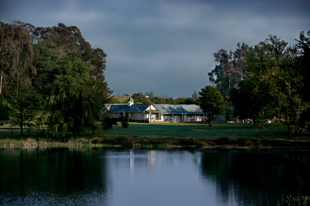 South Africa- The Midlands - Fordoun Hotel & Spa - Dam and gardens