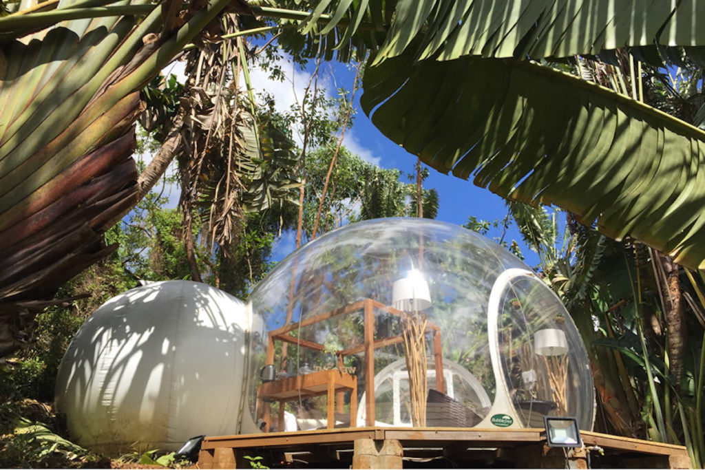 Mauritius - South Coast - 3996 - Bubble Lodges exterior
