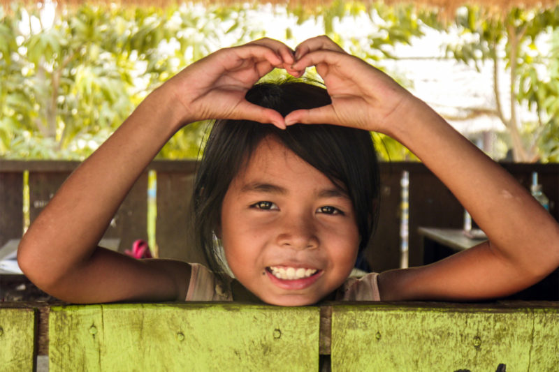 Cambodia Child at Community School