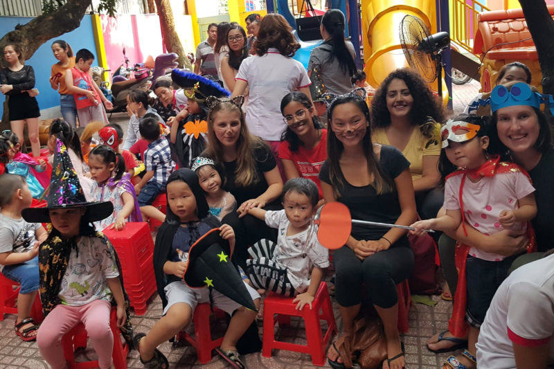 Volunteers and Teachers at Vietnam Child Care Project