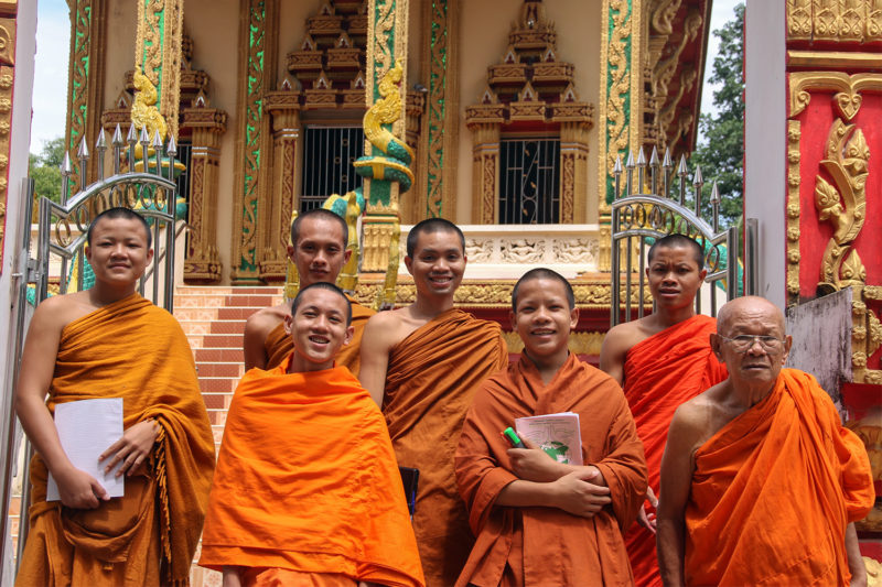 Monks in Laos