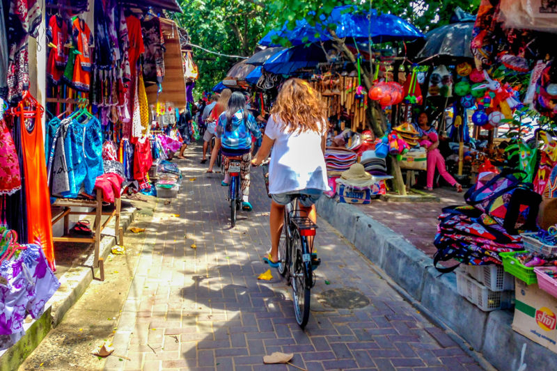 Cycling Through Bali Markets