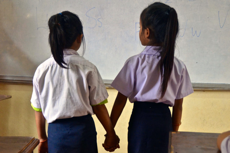 Young Girls in Laos School